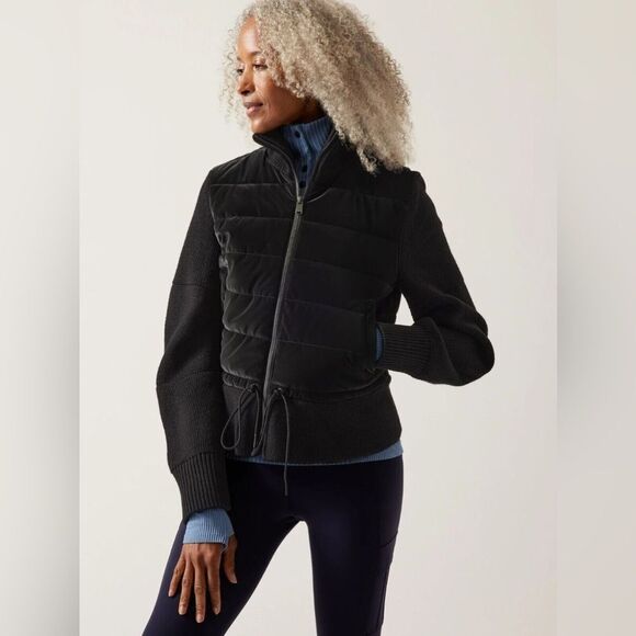 Athleta Hanover Hybrid Jacket. Black size XS